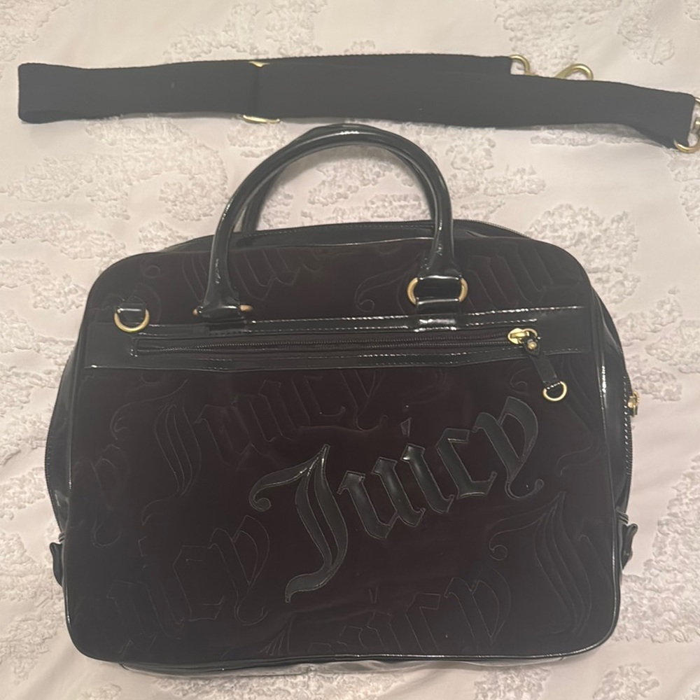 Juicy Couture Black Briefcase with Structured Design